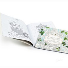 다온샵 휴대용 일러스트그림 색칠북 색칠공부책, 시간여행