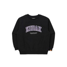 코닥 KODAK KIDS 레터링 맨투맨 키즈 BLACK 271180