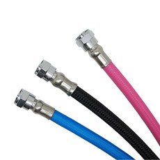 潛水二級頭彩色編織低壓管 三色 27吋 浮潛深潛適用, 粉紅色, 1個