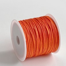 나일론 폴리 매듭실 0.8mm 팔찌 키링 스트랩 만들기, 03.오렌지, 1개
