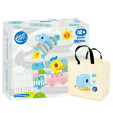 Wonder Child 馬卡龍軟積木, 82個, 數量