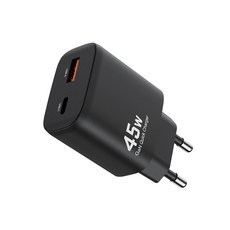 ACEFAST 초고속 충전기 C타입 고속충전기 PD45W GaN 고속충전기, 1개, 블랙