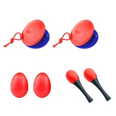 더블캐스터네츠 교육 원목 유치원교구 차일드 헤드 우드 오감발달 연주놀이, 6. 살구색, 1개