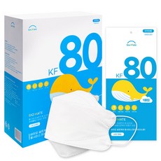 소확행몰 바이오 셀프케어 황사마스크 소형 KF80 (유아 어린이용), 1매입, 50개, 화이트