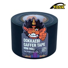 도깨비 수출용(국내산) 개퍼테이프 무광면테이프 미니롤 MATT BLACK 50mmX10m, 1개