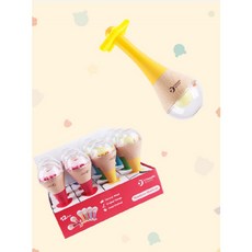 【 classic world 客來喜經典木玩 】 虹彩沙鈴 實木玩具 嬰兒手搖鈴 兒童樂器 奧福樂器 嬰兒搖鈴 虹彩沙鈴1Pcs/隨機出貨不挑色, 1個