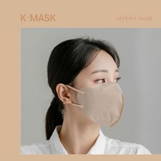 (국산) 여름용 프리미엄 스타일핏 컬러 마스크 100매 귀편한 숨편한 보풀없는, 대형 스킨 베이지(4중), 20개, 5개입