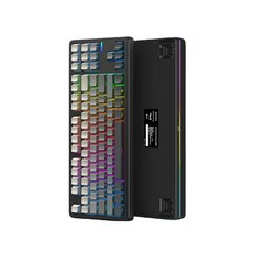 Riccks RS8 V2 객제화 무선 기계식 키보드 87키 게이밍 블루투스 [빠른배송 20명에게는 정품 마우스패드 증정], 블랙그라데이션(측면각인) 태극축-4000mAh