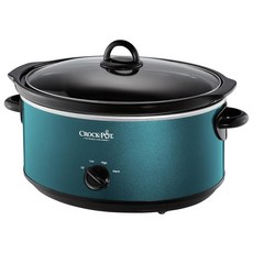 Crock-Pot 6.7L(7쿼트) 수동 슬로우 쿠커 가족 사이즈 8명 이상에게 사용 가능 2.7kg(6파운드) 로스트에 적합 보온 설정이 있는 탈착식 사기 식기 세척, Crock-Pot 6.7L(7쿼트) 수동 슬로우 쿠커,
