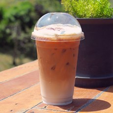 98파이 600ml (20온스) 아이스컵 + 돔리드 뚜껑 100개 세트, 1세트