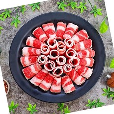 VGD 미국산 냉동 2mm 얇은 우삼겹 양지 1kg 업소용 사장님, 1개