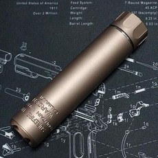 |건스토리| SOCOM LLC Silencer 소음기 (색상/사이즈 6종) SILENCER, 1개, 탄색15.8cm