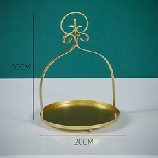 蛋糕盤 杯子蛋糕架 水果盤 三層水果架 鐵藝點心盤 下午茶點心架 家用蛋糕托盤 甜點架 三層蛋糕架 甜品架, 籃子架, 1個