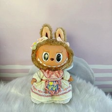 라부부 팝아트 인형옷 labubu 아기 옷 대형 인형 액세서리 헤어악세사리 공주 스커트 바지 드레스, 38cm 피복을 착용 가능, 18 알프스 소녀 세트