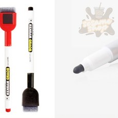 참깨샵 지우개 마커펜 자석부착 마카펜, 빨강