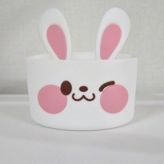 [다하리나] 스탠리호환 귀여운 텀블러 실리콘 바닥커버, 1개, 하얀토끼
