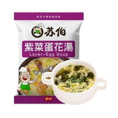 蘇伯 紫菜蛋花湯, 1個, 6g
