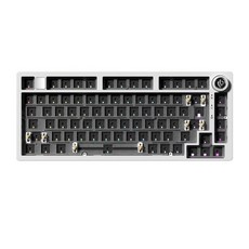 LEOBOG Hi75C 레오보그 베어본 알루미늄 기계식 키보드 RGB 유선, 화이트