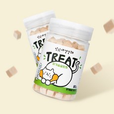 맛있개냥냥해 동결건조 트릿 강아지 고양이 간식 닭가슴살맛, 1개, 80g, 닭