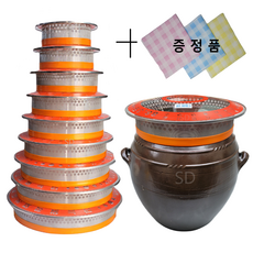 에스디상사 장독뚜껑 항아리유리뚜껑 강화유리뚜껑 다회용행주증정 옹기뚜껑 만능항아리뚜껑 원적외선 SD, 소호 18cm, 1개