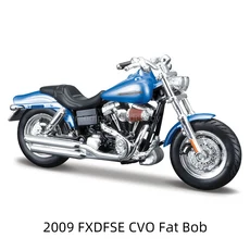 Maisto 1:18 Harley-Davidson 2009 FXDFSE CVO Fat Bob 다이 캐스팅 차량 Collectible Hobbies 오토바이 모, 01 2009 CVO