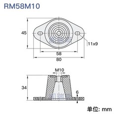벨 고무 충격 흡수기 컴프레서 모터 발전기 에어 워터 펌프 장비 버퍼, 1. 1, 1개