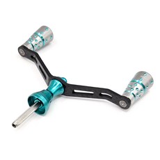 시마노 다이와 스피닝릴 더블핸들 튜닝핸들 루어 튜닝 노브 초경량, 민트(120mm), 다이와용6각(관통형)