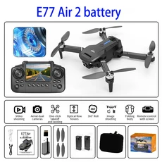 E77 에어 4K 카메라 드론 스크린 컨트롤 FPV 광각 촬영 지능형 장애물 회피 RC 장난감, E77 AIR-2B