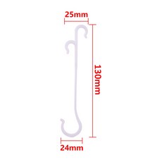 50pcs J 모양의 과일 체리 토마토 귀고리 정원 야채 식물 포도 지원 덩굴 패스너 클립 격자 고정 버클 후크, 2)50pcs - 13cm