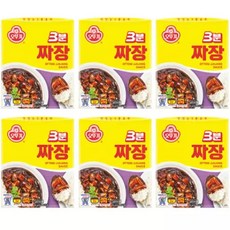 오뚜기 3분 짜장 200g x 6개
