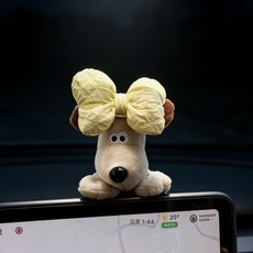 소르베어 테슬라모니터인형 메인보드 호환 차량용, 1개, 파일럿-옐로우리본강아지