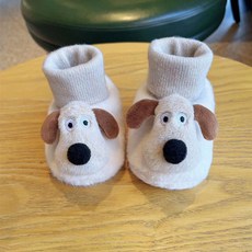 DFMEI 冬季嬰兒步前鞋新生兒卡通寶寶軟底加絨加厚保暖棉鞋室內