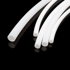 PTFE 유체 전달 튜빙 ID 1-19mm 투명 - 고온 부식 저항 내구성 파이프 3D 프린터 핫엔드 스로트용, 22 외경 9.8x내경 4.8mm, 01 하얀색, 02 1M