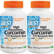 Doctor's BEST 高吸收薑黃素錠, 120顆, 2罐