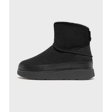 FITFLOP 젠-FF 시어링 미니 어그부츠 All Black 327785