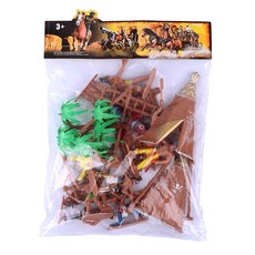 원주민인형 플라스틱 장식모형 세트, 1개, 1000g, 14_중세성해골해적세트