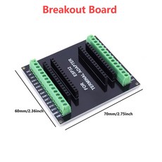 ESP-WROOM-32 ESP32-S Nodemcu 개발보드 ESP32 블루투스 와이파이 32Mbit SPI 플래시 모듈 30 핀 38, 09 Breakout Board, 6) Breakout Board