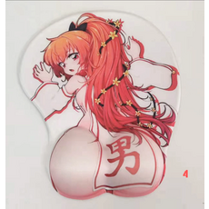 3D 손목 휴식 손목 가드 만화 섹시한 여자 마우스 패드 손목 받침대 215X255MM, 제품 3