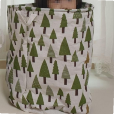 내부 방수 수 바구니 1개 나무 장난감보관함 인형정리함 빨래바구니 장난감정리함 접이식 주머니 오픈형, 본상품