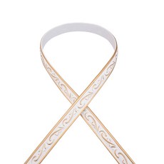 테두리 띠벽지 PVC 고급 데코 접착식 몰딩 인테리어, 연파랑 금줄 40mm (5m 1개), 1개