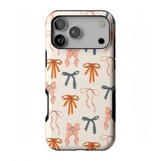 Casely 아이폰 16 프로 케이스 | Gourdy Girlie Harvest Bows 대담한 보호 디자인 MagSafe 호환, iPhone 17 Pro Max, Gourdy Girlie | Harvest Bows