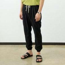 투턱 조거팬츠 여름 시원한 면바지