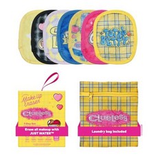 오리지널 메이크업 지우개 7일 세트 방수 마스카라 아이라이너 파운데이션 립스틱 자외선 차단제 등을 포함한 물만으로 모든 메이크업을 지우세요! (헬로 키티와 친구들) 7개입 24, 오리지널 메이크업 지우개 7일 세트, 방수 마스카라,