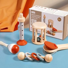 奧爾夫樂器套裝玩具, 新-老版本混發 搖鈴五件套, 1個