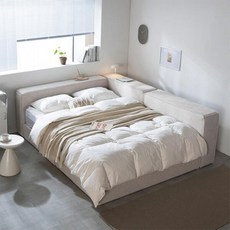 패브릭 저상형 데이베드 평상형 호텔침대SS＋21cm타이트탑매트 BJTR227, TR5287