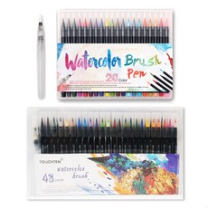 GRIT 48色套組水溶性彩筆, 混色, 1套