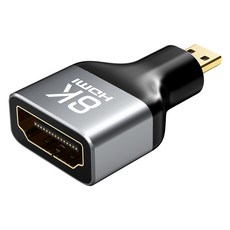 케이블타임 8K Micro HDMI M to HDMI F 연장 젠더 커플러, 1개, CP46G