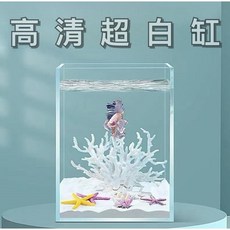 超白缸 鬥魚缸 孔雀魚缸, 10*10*15公分, 1個