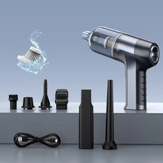 초강력 자동차 청소기 무선 먼지 차량용 흡입력 휴대용 진공 핸디 청소기 소형 기본형 송풍가능, 표준 모델  블랙 블루, 단일 모델