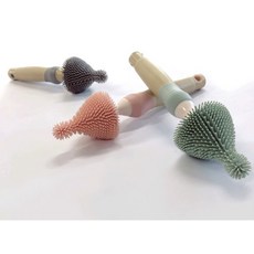 韓國BlueMama 鉑金矽膠奶嘴刷(3色)[台灣唯一總代理公司貨], 粉, 1個